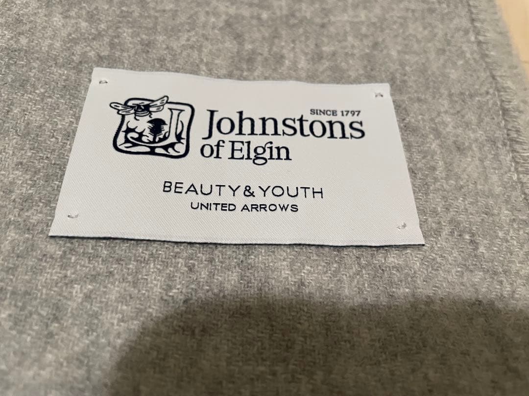 【Ma★】ジョンストンズ BEAUTY&YOUTH ストール グレー