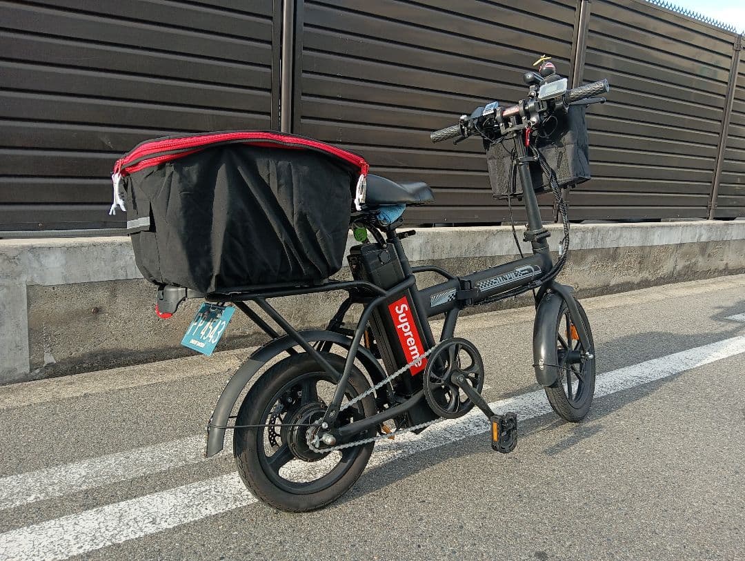 【値下げ】電動アシスト自転車折りたたみ式・SUNPIE カスタム　LED電飾