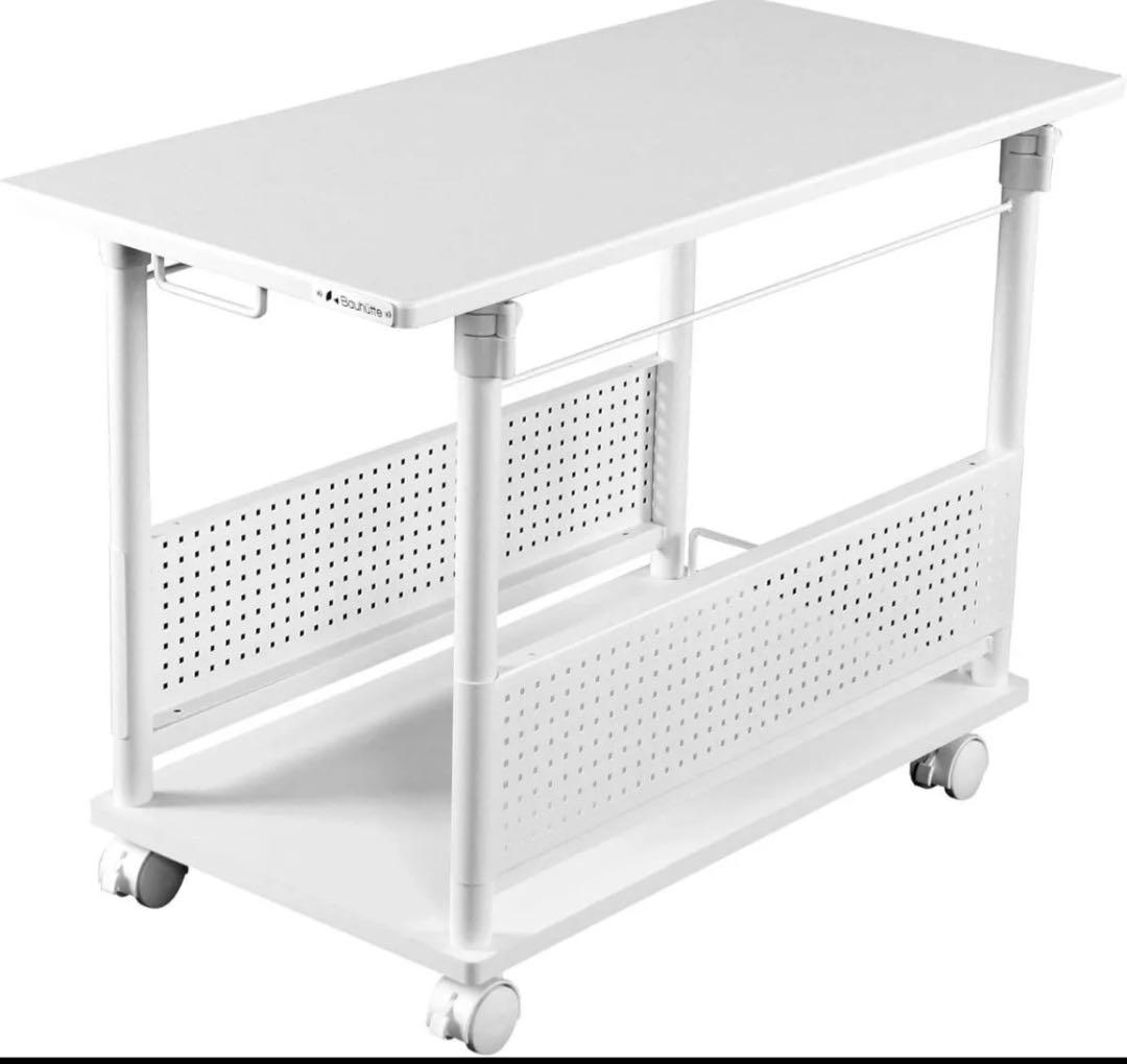 バウヒュッテ 昇降式 L字デスク ラージ BHD-820H-WH