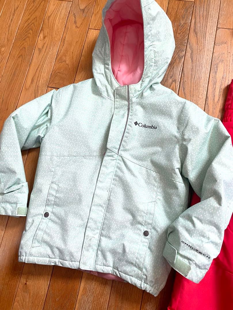 Columbia コロンビア スノーウェアセットXS 120キッズ オムニテック