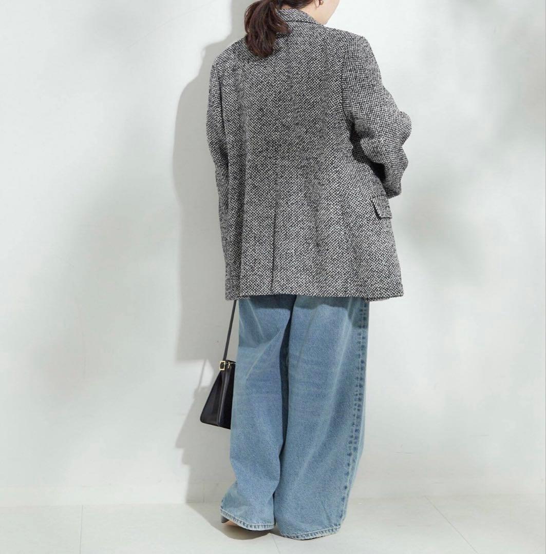 ジャーナルスタンダードレサージュ CANGIOLI/ヘリンボーンジャケットコート
