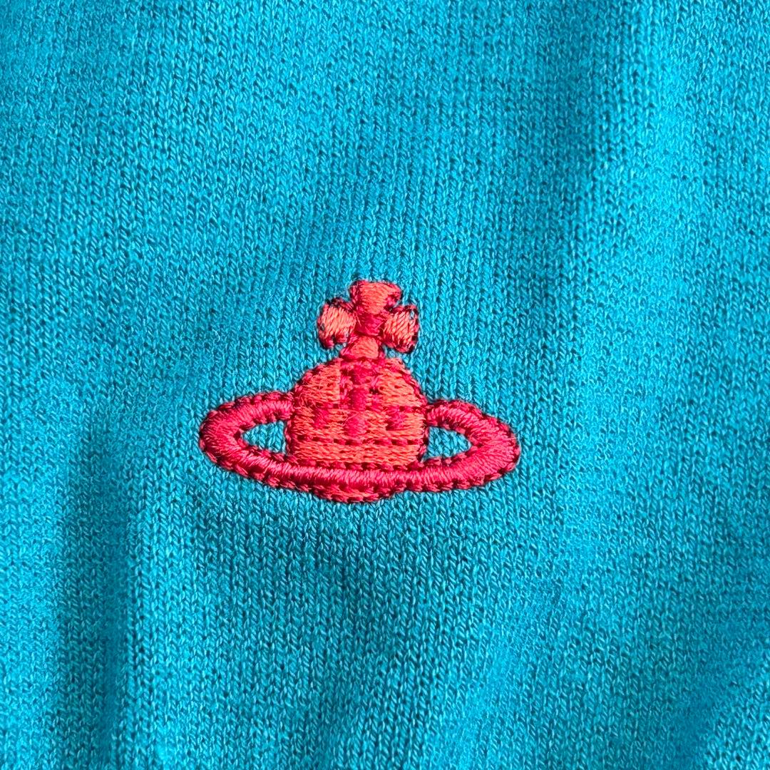 ✨美品✨ ヴィヴィアンウエストウッド 半袖ニット オーブ刺繍 綿100% 洗える