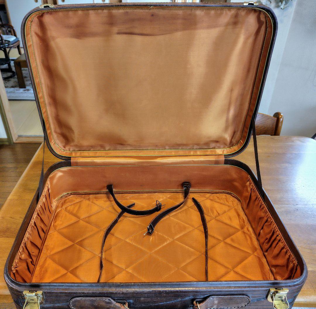 レザー製旅行鞄 中型 ブラウン
