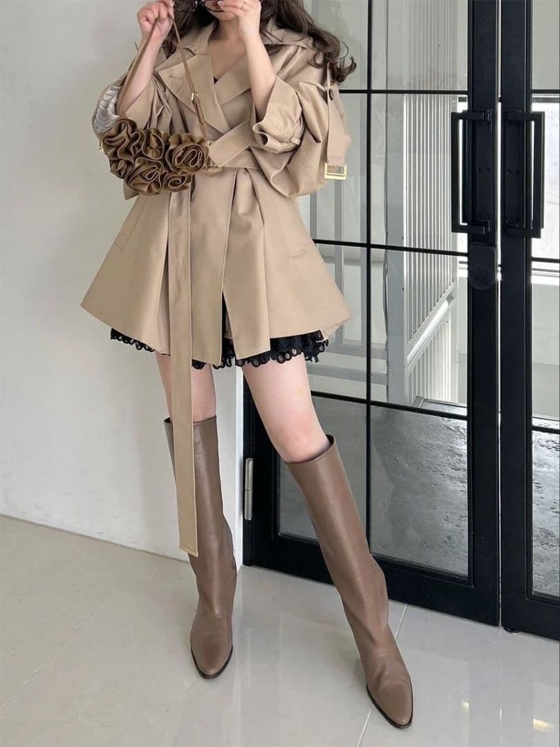 【完売品】SNIDEL スナイデル ミドルトレンチコート BEG