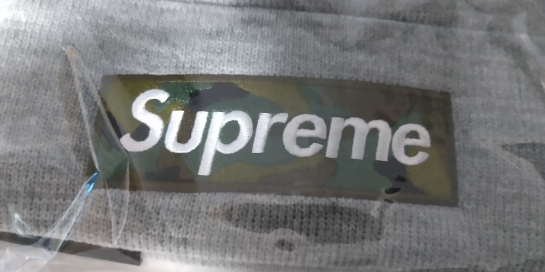 Supreme ニット帽 グレー New Era迷彩色BOX LOGO NIGO