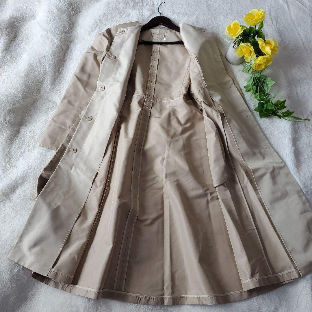 フォクシー　ロングコート　Coat TOFFEE　シルク100%　現行　 40
