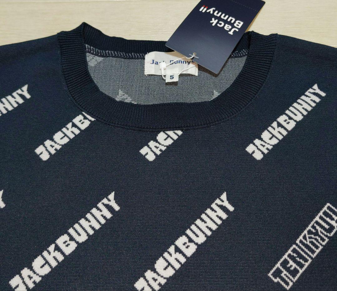 再再再値下げ新品　ジャックバニー　ニット5　紺ネイビー定価17600円