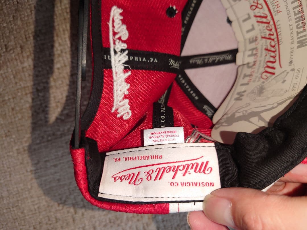 シカゴブルズ Mitchell & Ness キャップ