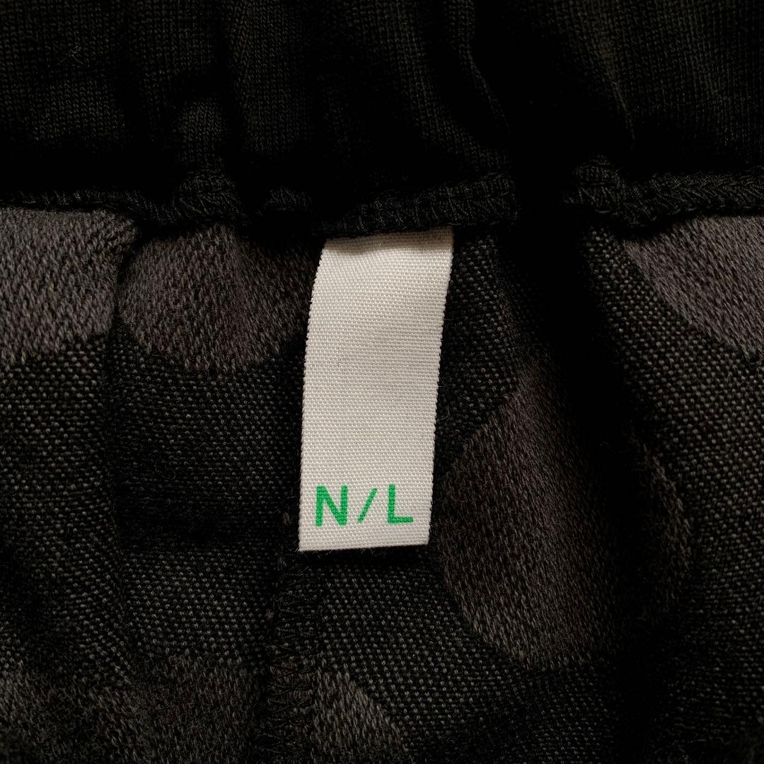 【美品】NATURAL LAUNDRY ドットジャガードタックドロースカート　黒