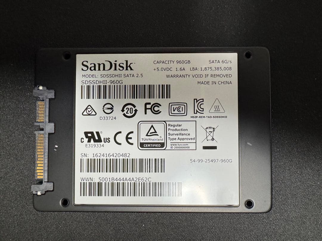 m*u様 SanDisk Ultra II 960GB SSD (約1TB) ③