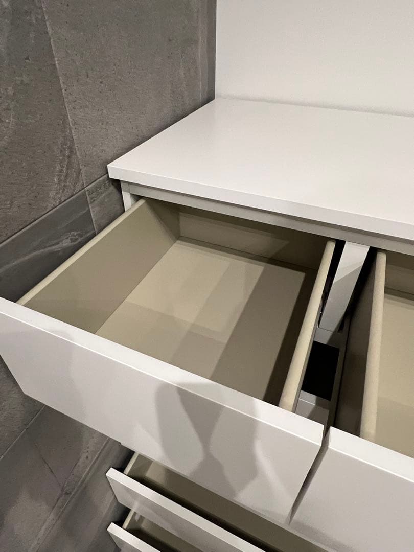 IKEA ホワイトチェスト 5段　引き出し
