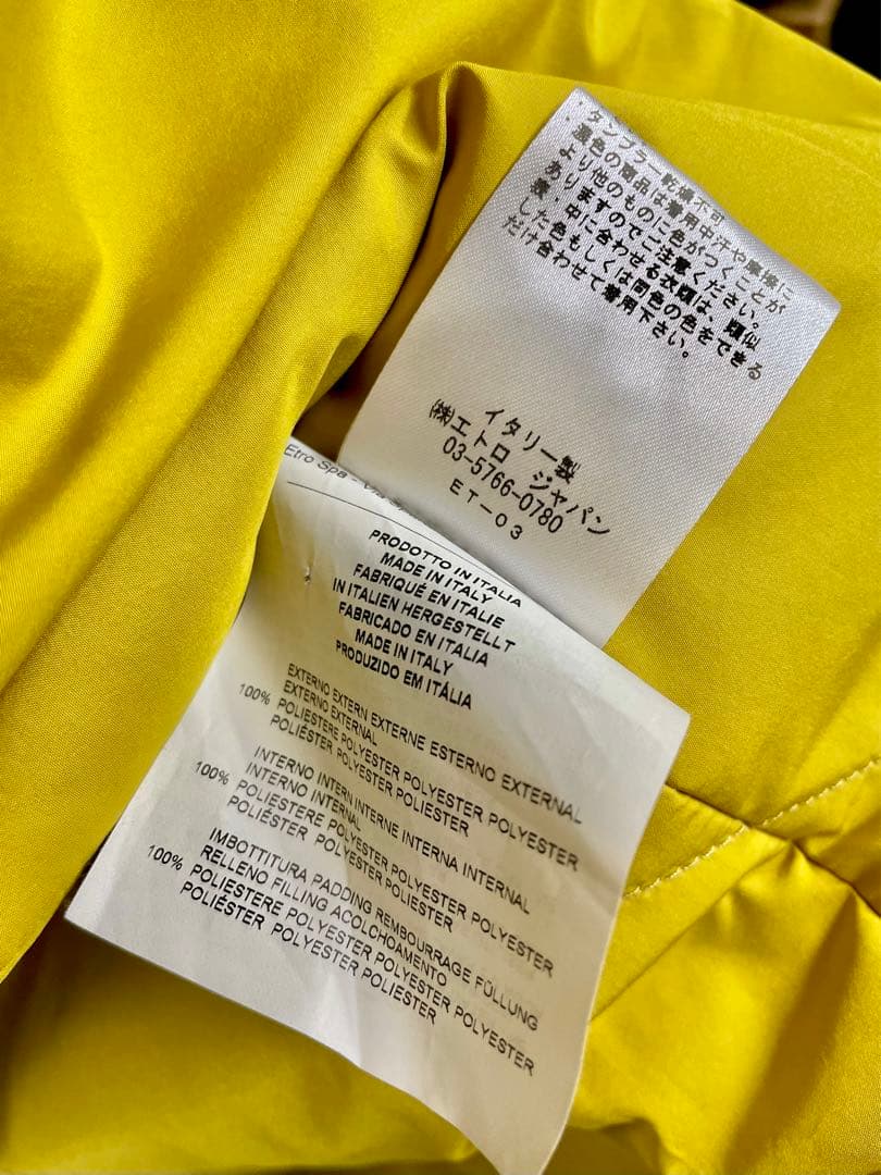 K*u様 美品！ETRO Milano エトロ 中綿あり トレンチコート 黒 ★