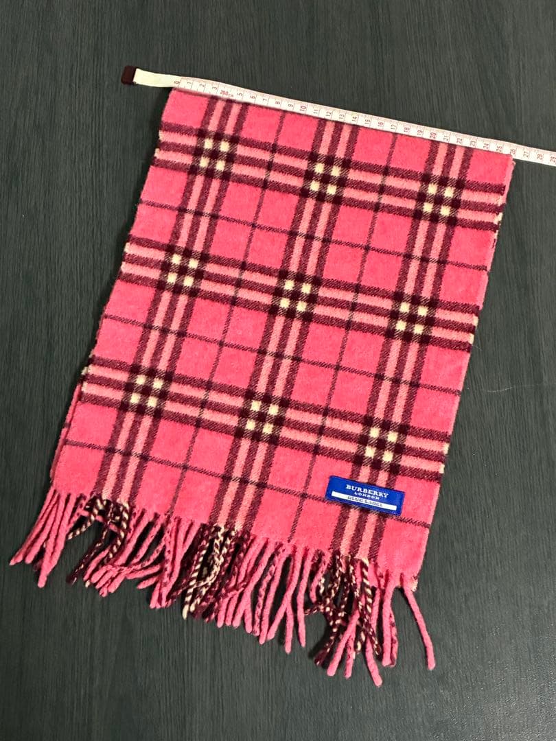 BURBERRY ピンク ノバチェック マフラー