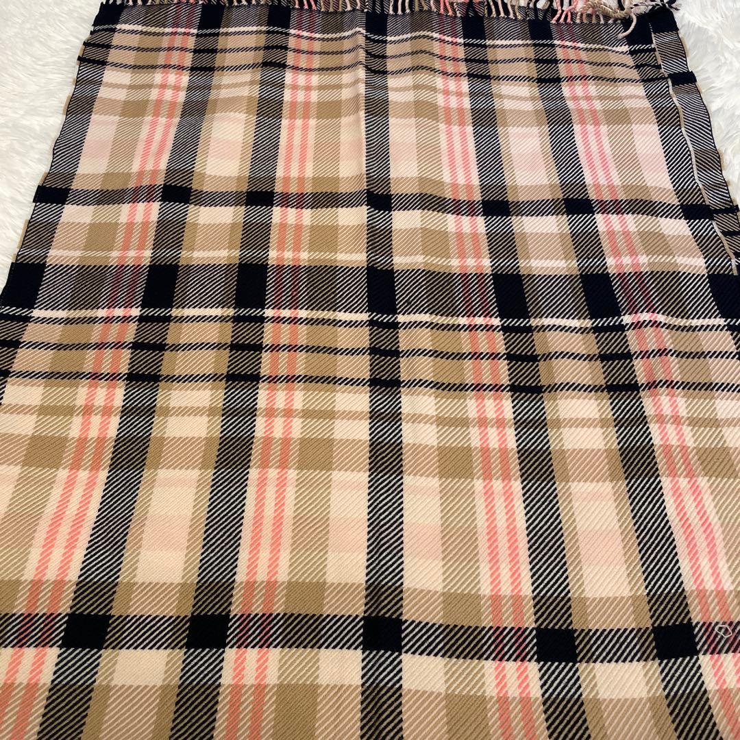 BLUE LABEL CRESTBRIDGE チェック柄マフラー　ストール　大判