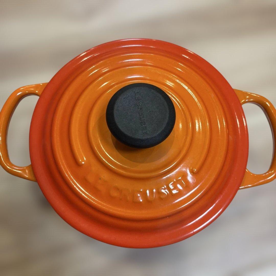LE CREUSET オレンジ 16cm 両手鍋