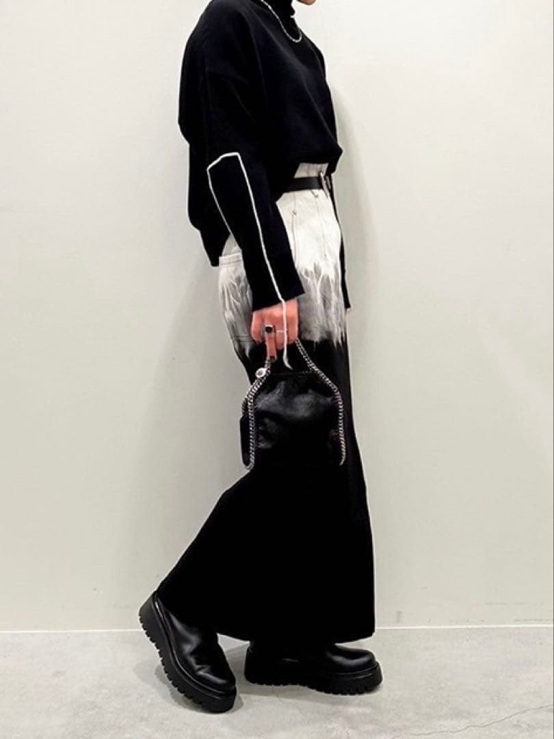 スカート Mame Kurogouchi Gradient Dye Denim Skirt