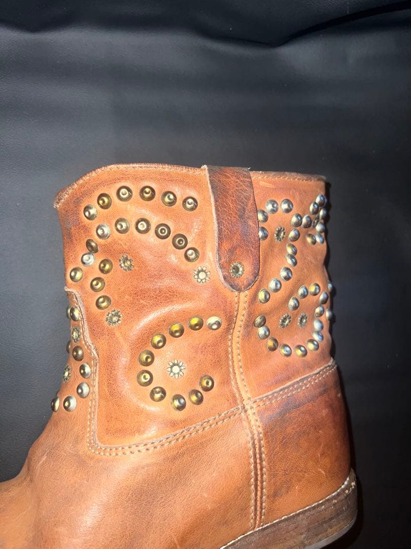 Rare ISABEL MARANT スタッズ ウエスタンショートブーツ 37