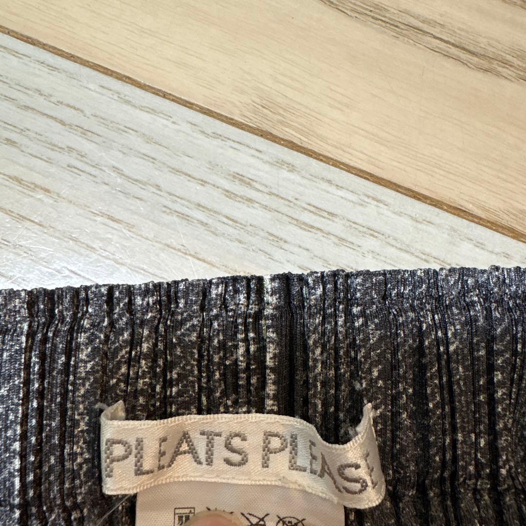 PLEATS PLEASE タイトスカート デニム風
