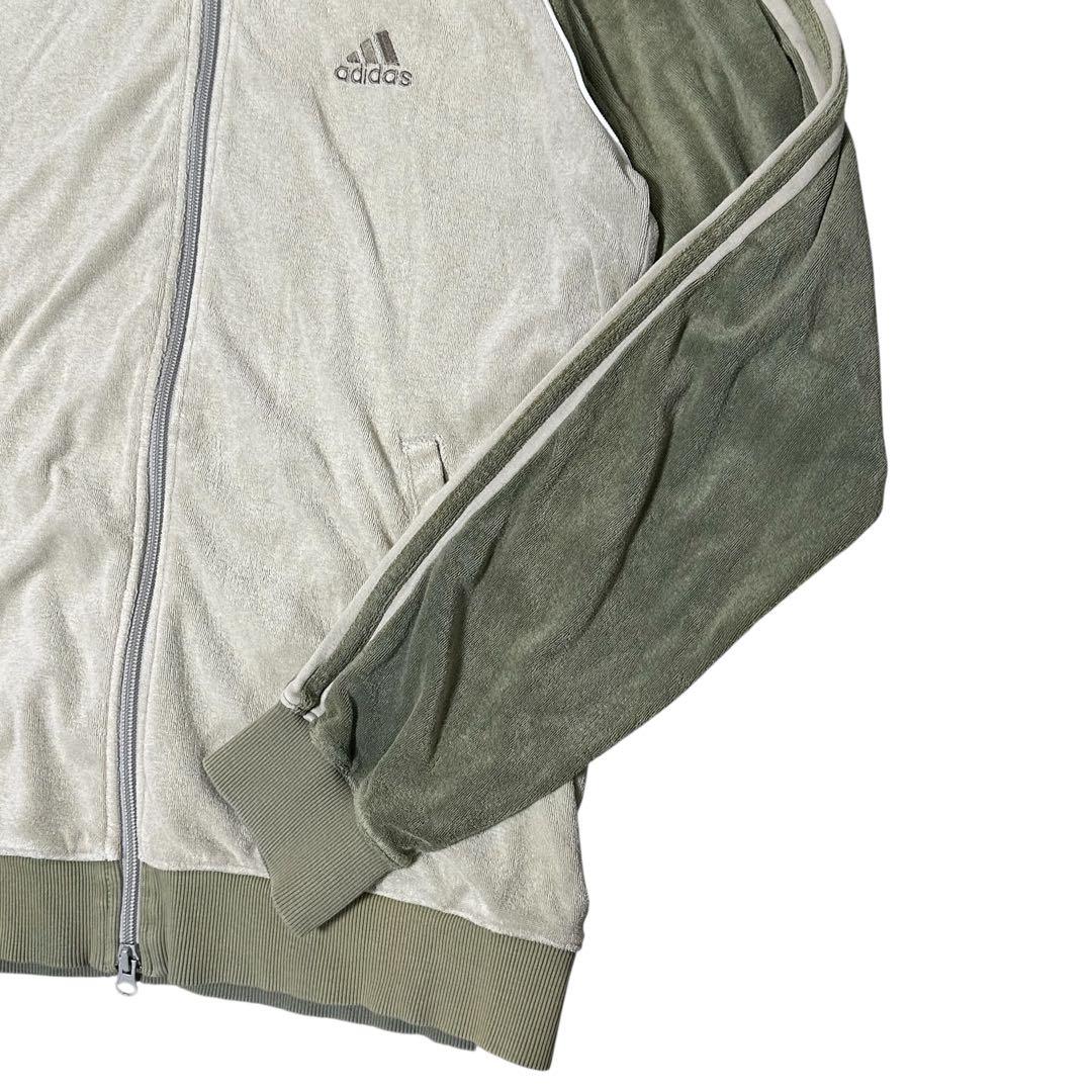 00s 希少 adidas アディダス ベロア トラックジャケット XL