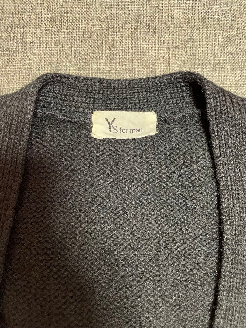 Y’s for men ニットベスト 無地 前ボタン