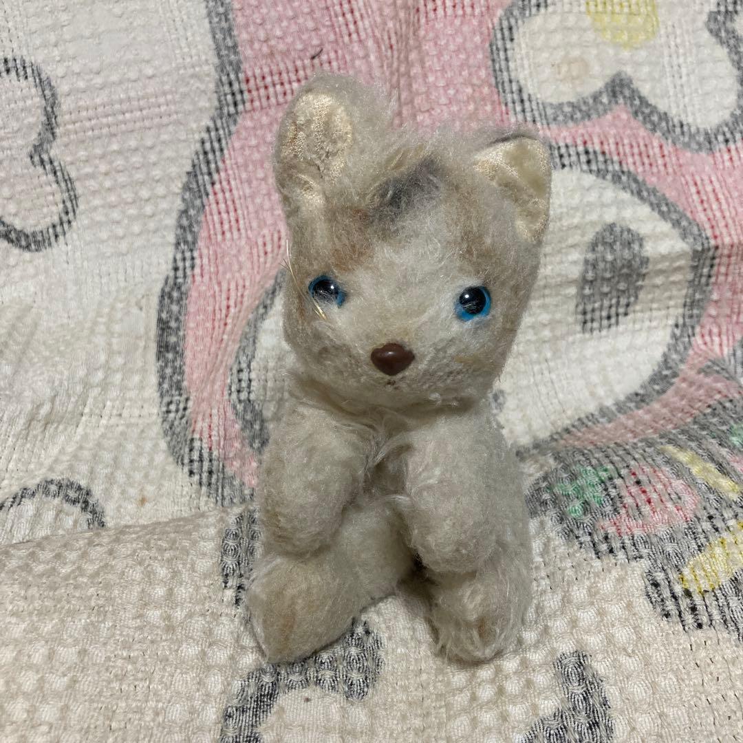 昭和レトロ　ヴィンテージ Meiji 明治　ノベルティ　猫　ぬいぐるみ　中古