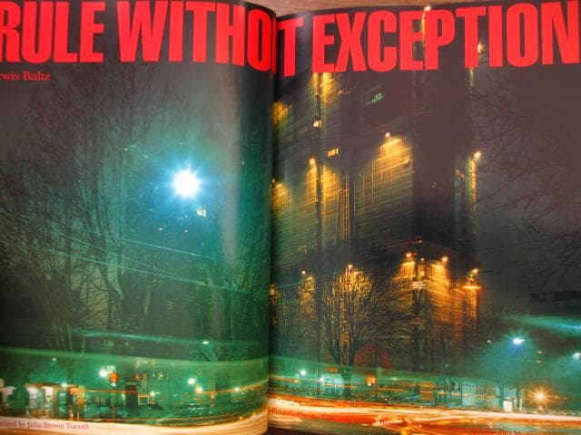 Lewis Baltz Rule Without Exception　プリント付