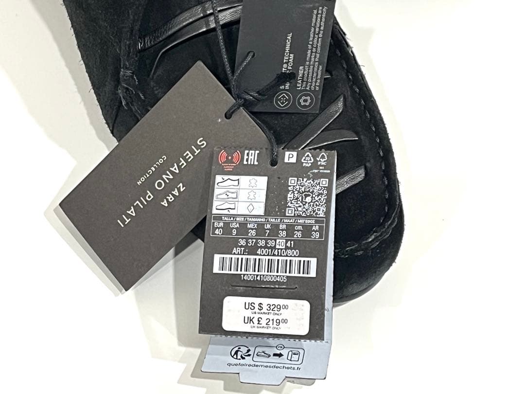 f027 未使用　ZARA ザラ　レザー　ニーハイ　ロングブーツ　スウェード