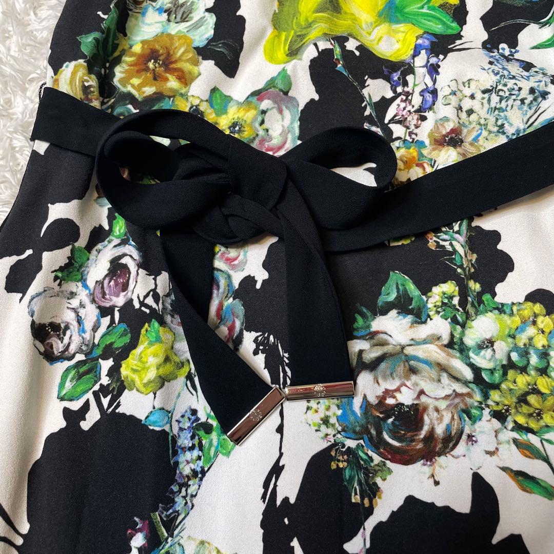 roberto cavalli フラワープリントストレッチドレス 38