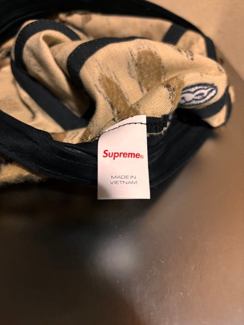 Supreme×good enoughコラボキャップ　レオパード柄