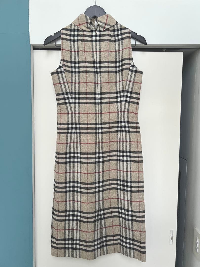 BURBERRY チェック柄 ノースリーブワンピース 40