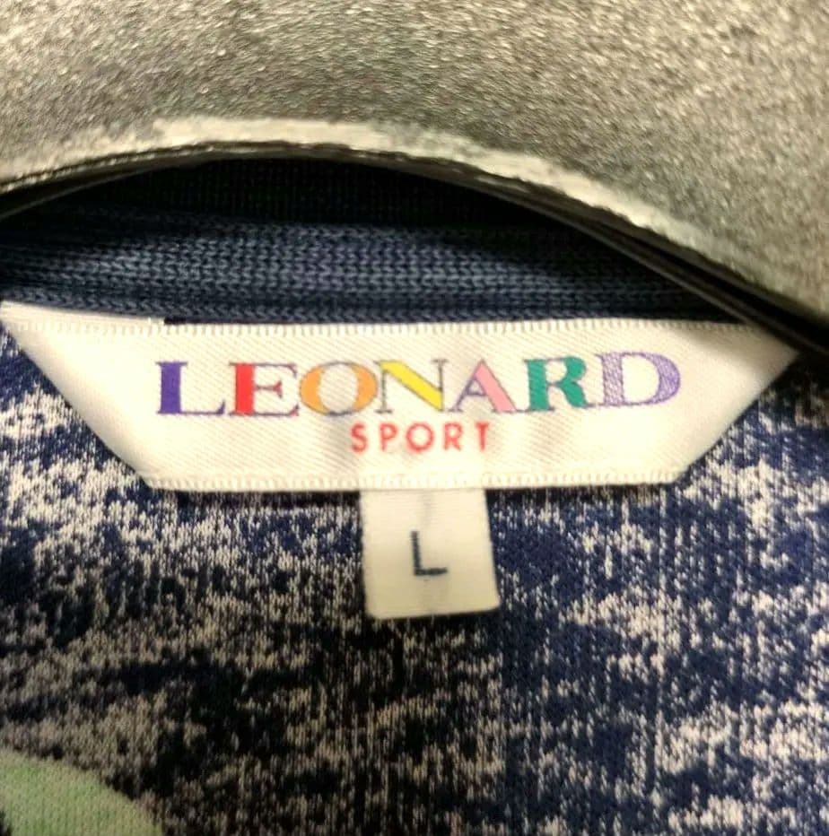 REONARD SPORT レオナール 長袖ポロシャツ 薔薇とレターセット L