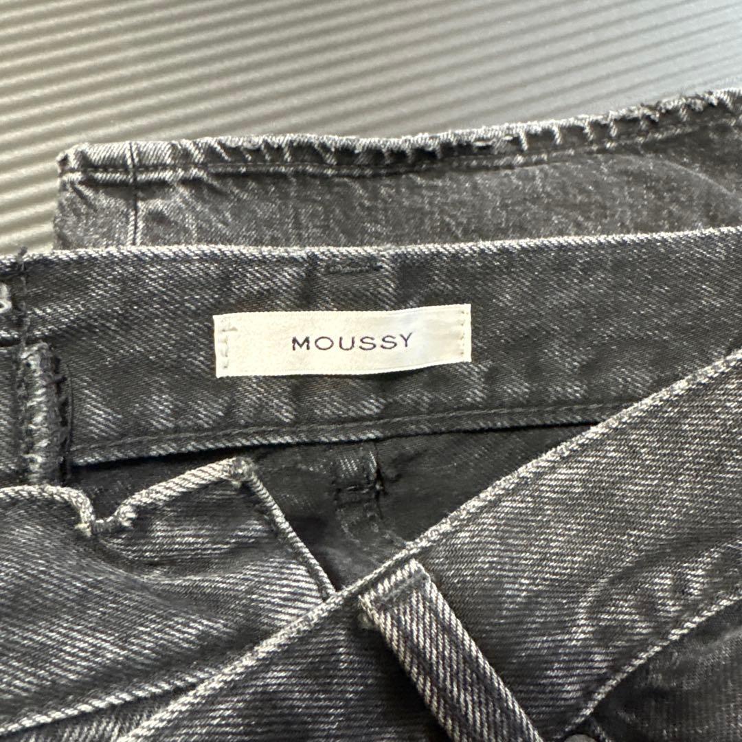 moussy CROSS WAIST WIDE STRAIGHT デニム