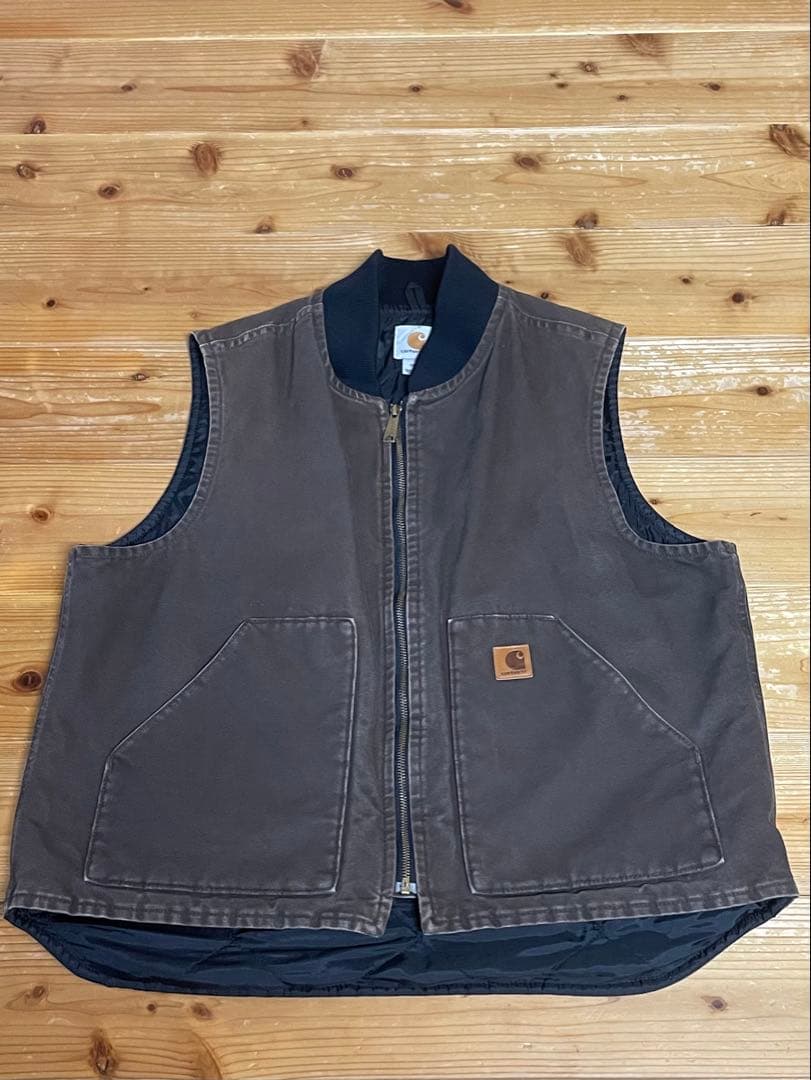 Carhartt カーハート　ダックベスト　ダークブラウン　XL