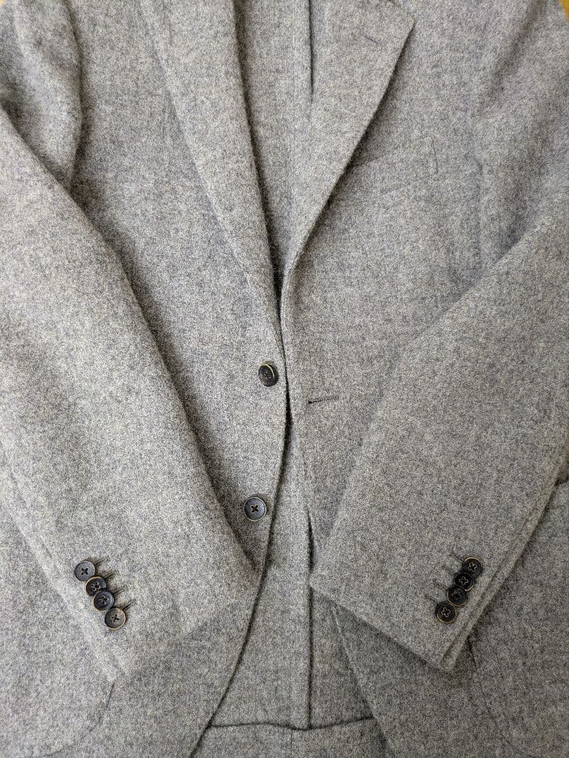 【純正木製ハンガー付】LARDINI ラルディーニ ジャケット 46 グレー
