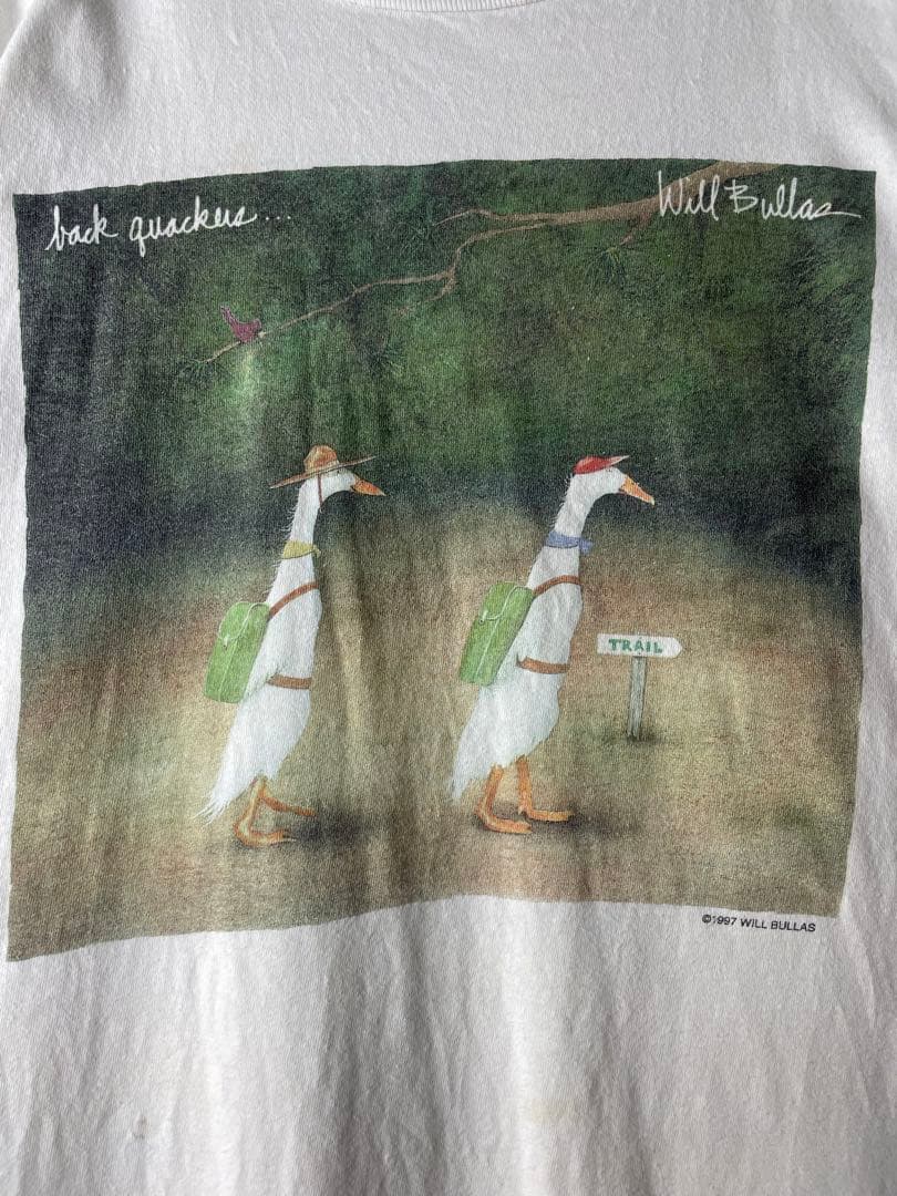 90s ヴィンテージ　will bullas アートTシャツ　シングルステッチ