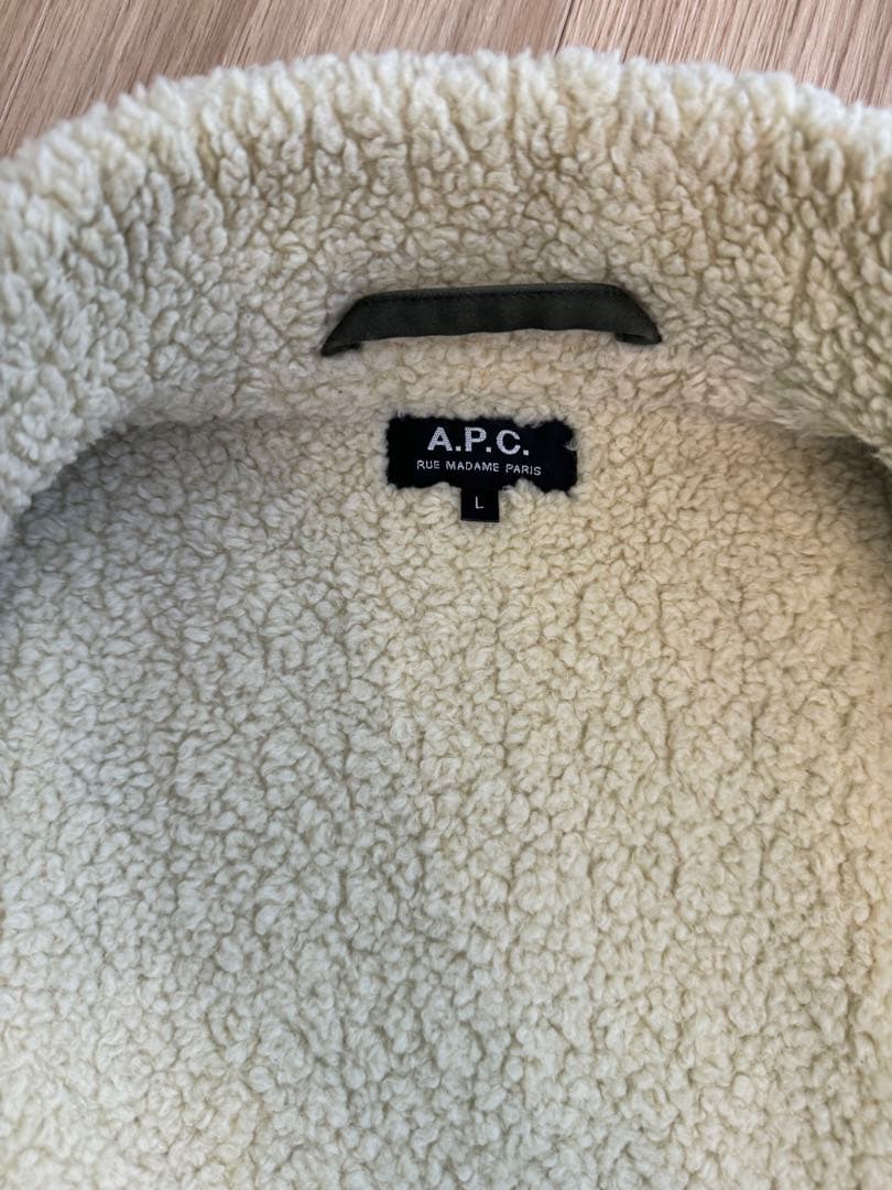 定価8万 A.P.C. 定番 ボアジャケット ミリタリー デニム