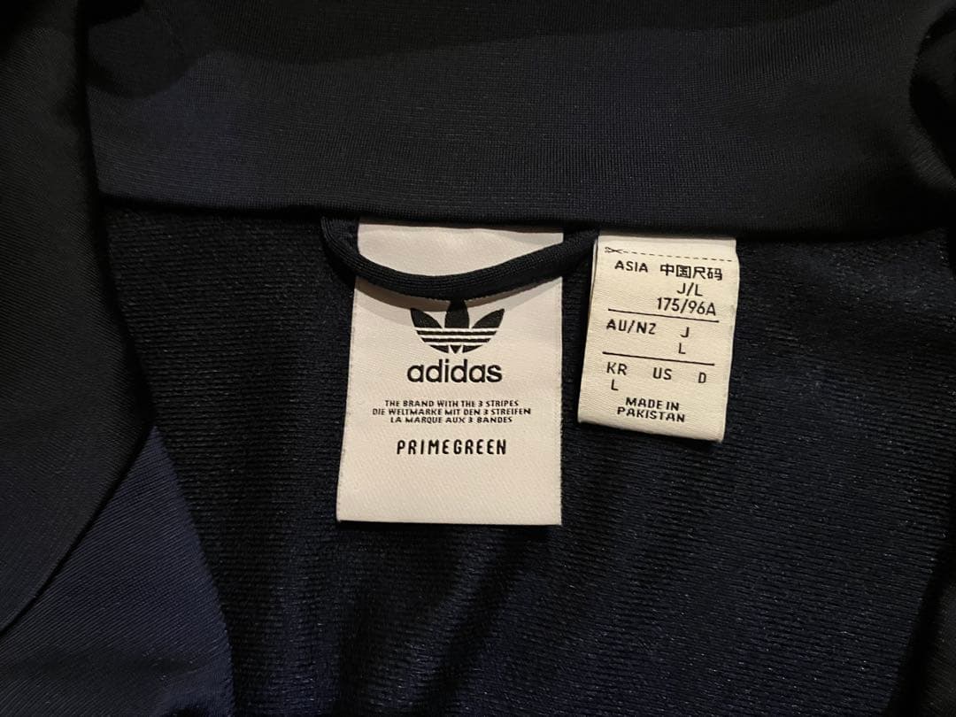 adidas ネイビー ジャージ Lサイズ