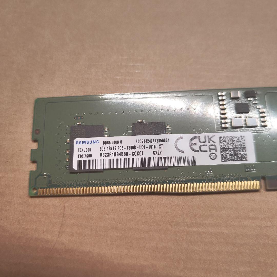 メモリー DDR5 UDIMM 8GB 4800MHz