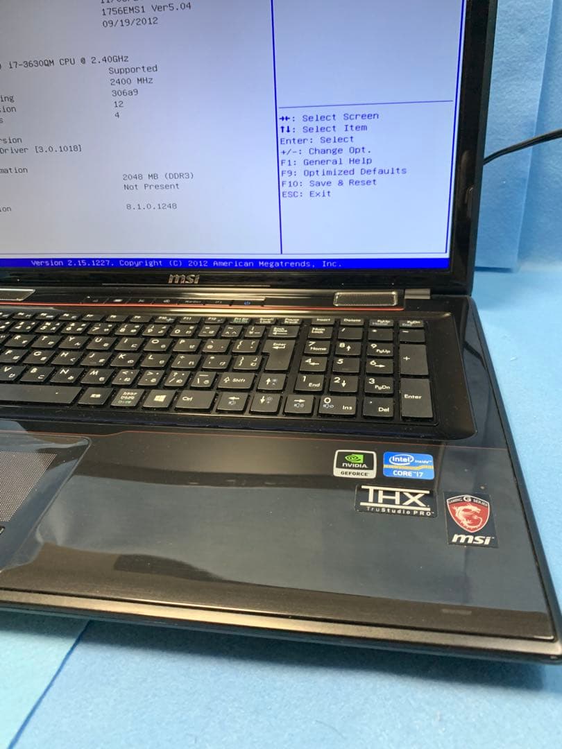 訳アリ/MSI/GE70-0ND/3th i7/GTX 660M/動作品