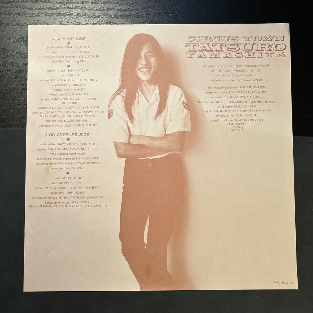 RVL-8004 山下達郎 CIRCUS TOWN(LP) 美品