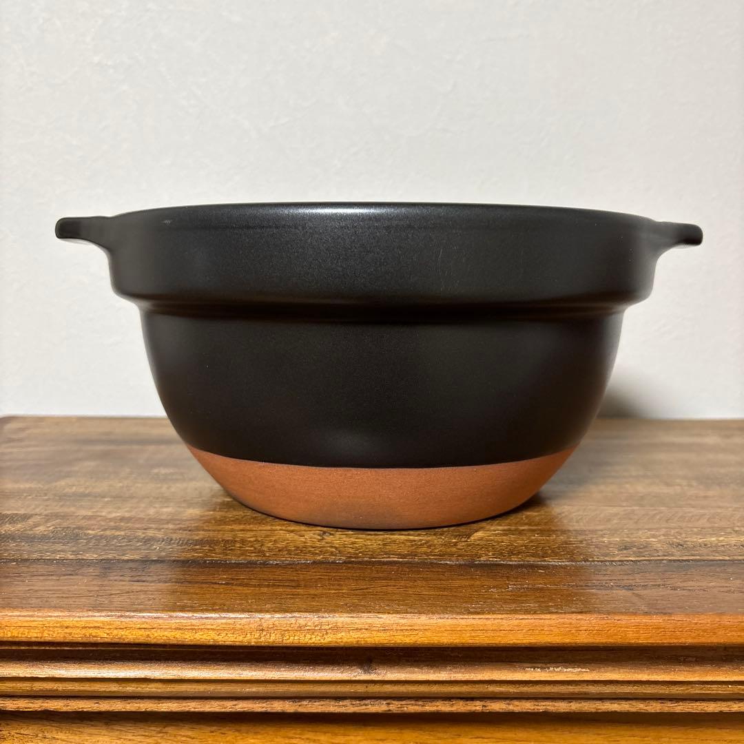 【美品】ハリオ　フタがガラスのご飯釜２〜３合用　直火専用