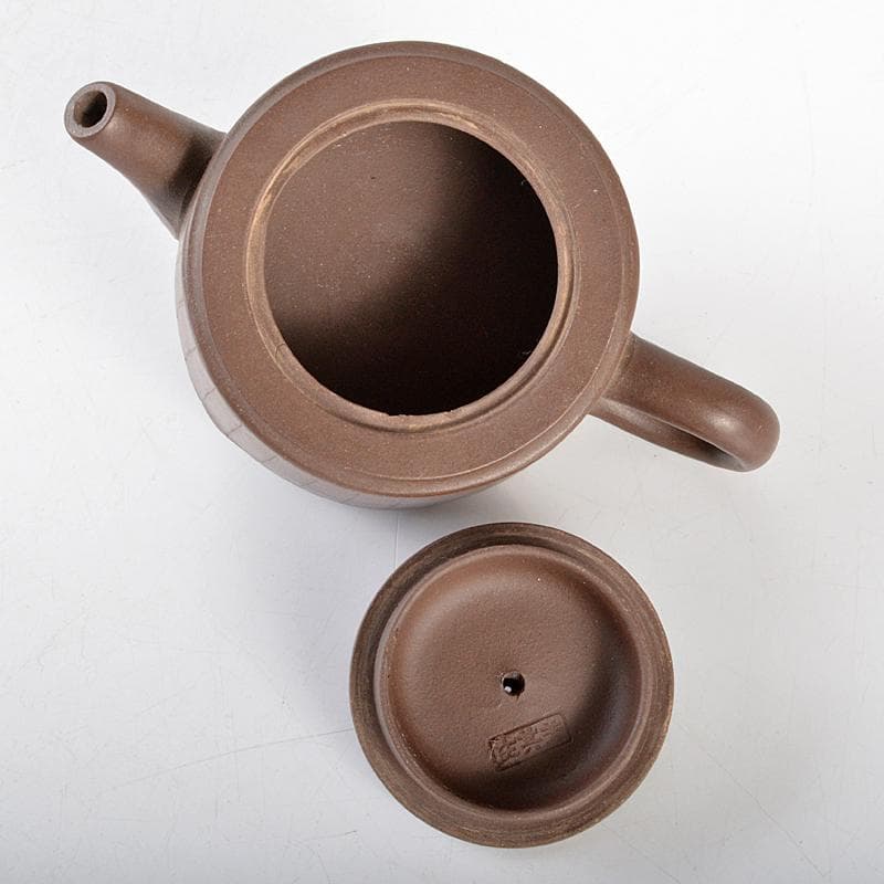 中国　紫砂　朱泥　急須　茶壷　在銘　C　R5694