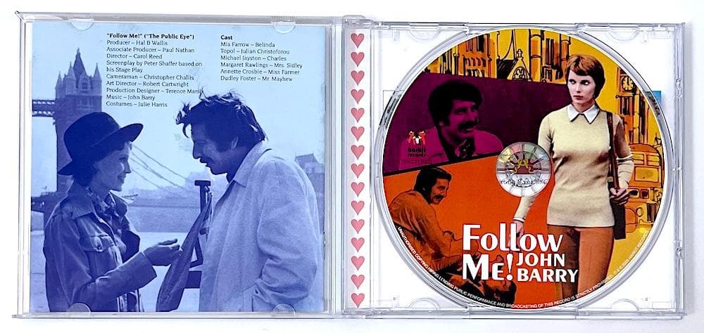 廃盤 国内盤 CD フォロー・ミー オリジナル・サウンドトラック ジョン・バリー