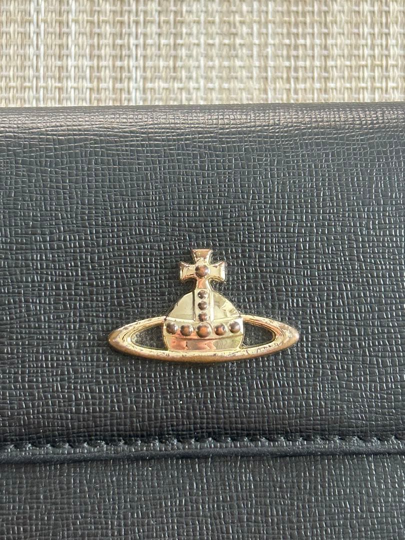 vivienne westwood ブラック 三つ折り財布