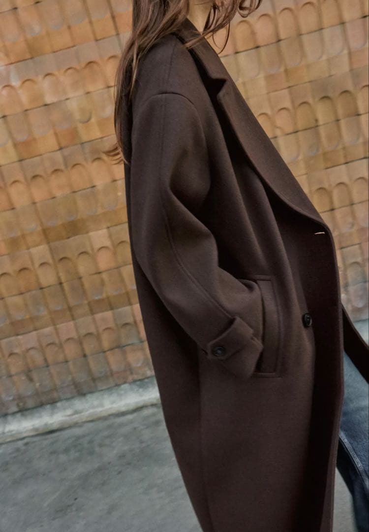 y*u様 ZARA ソフトオーバーサイズコート　ブラウンコート