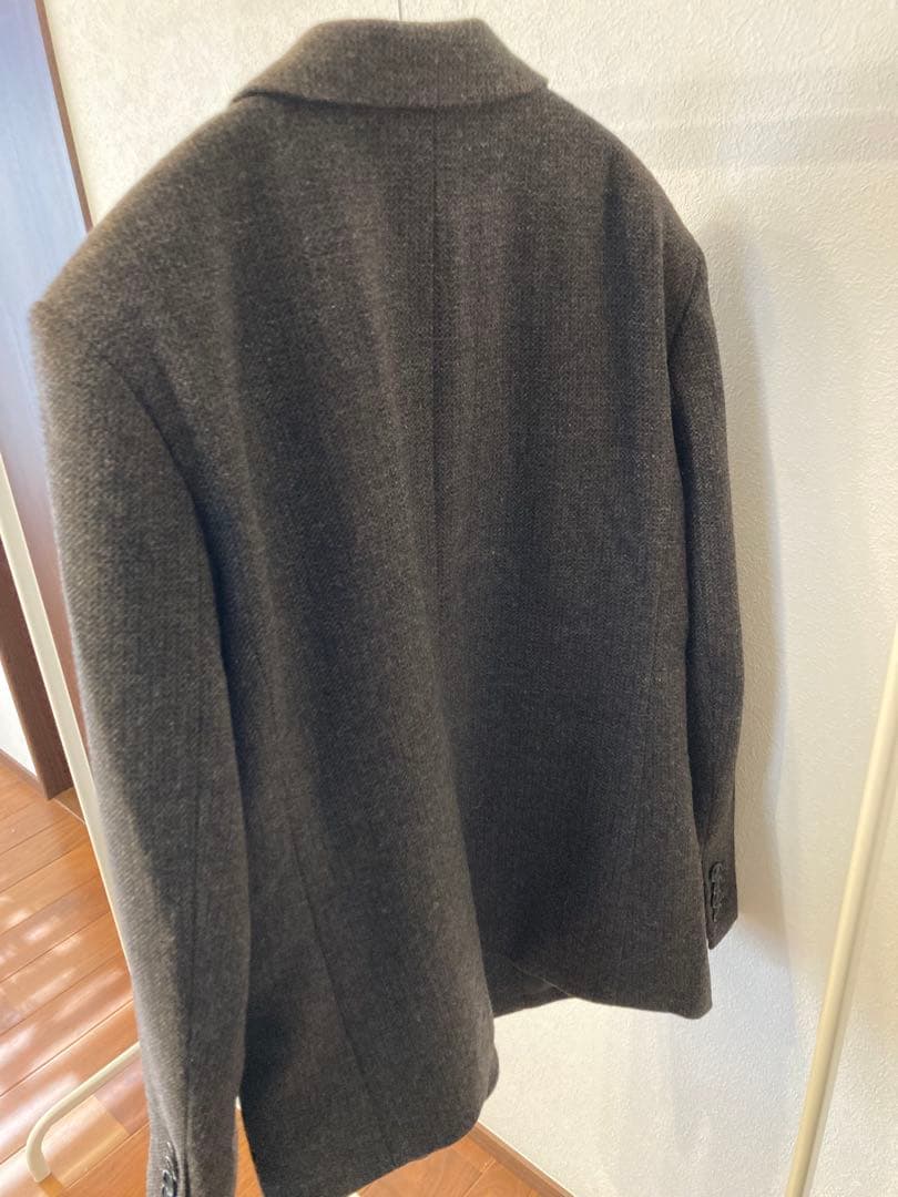 anuke Herringbone Wool Jacket ブラウン 36