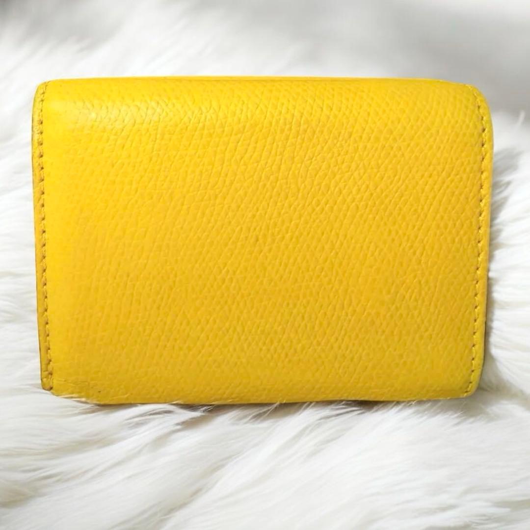 FENDI フェンディ コンパクト財布 三つ折財布 黄色