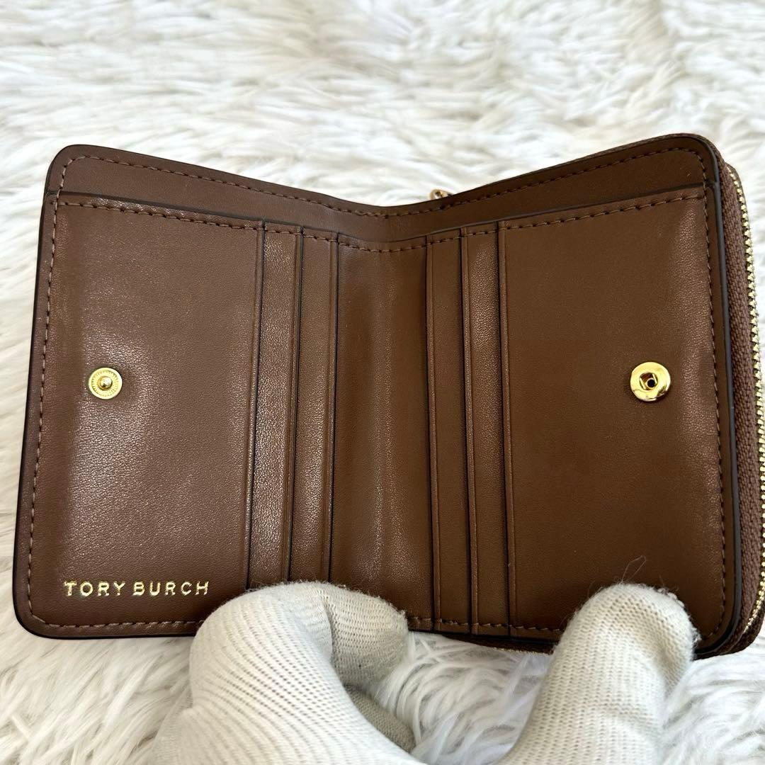 未使用級✨トリーバーチ キルティング 二つ折り財布 ゴールド金具 小銭入れ