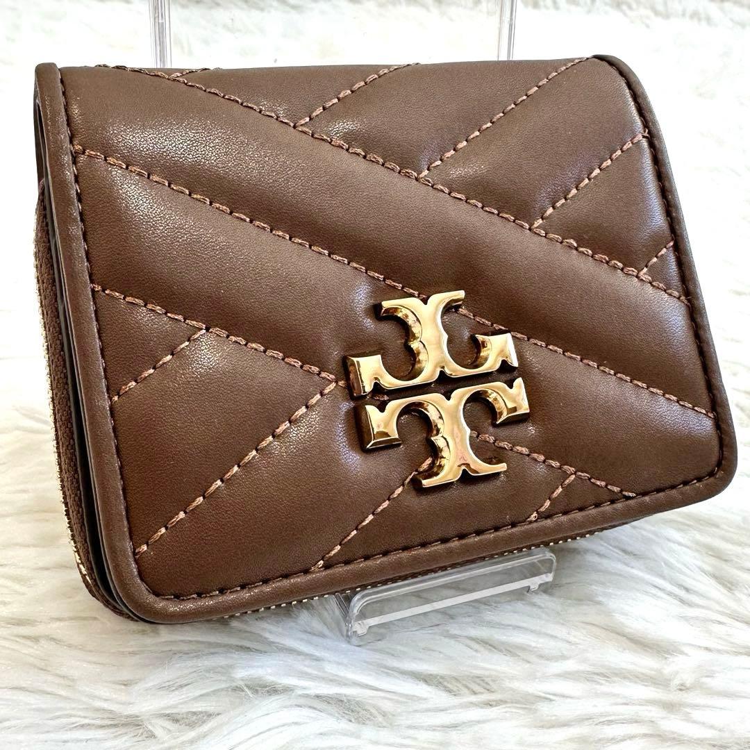 未使用級✨トリーバーチ キルティング 二つ折り財布 ゴールド金具 小銭入れ