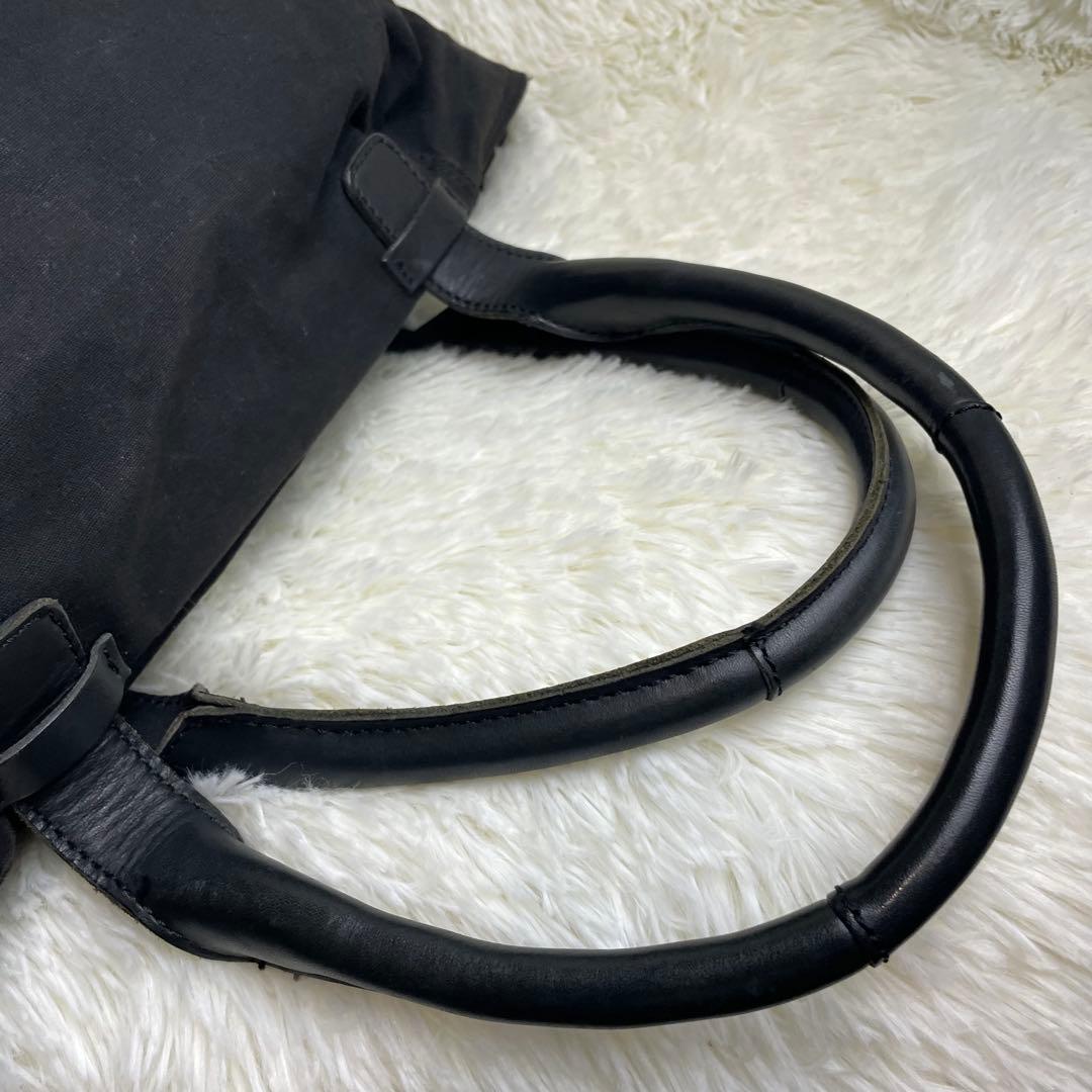 DIESEL ディーゼル ボストンバッグ キャンバス レザー キルティング 黒